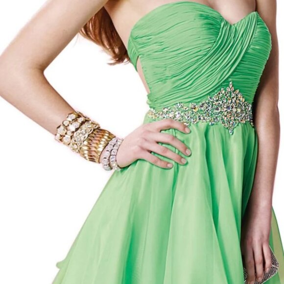 AlyceParis Mint Green Party dress size 12 - Picture 2 of 16